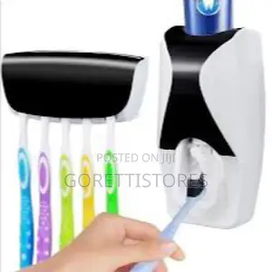 Toothpaste Dispenser and Toothbrush Holder