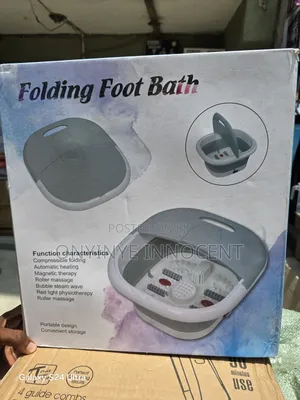 Portable Folding Foot Bath – Automatic Heating Roller Massage Spa