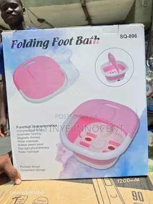 Portable Folding Foot Bath – Automatic Heating Roller Massage Spa
