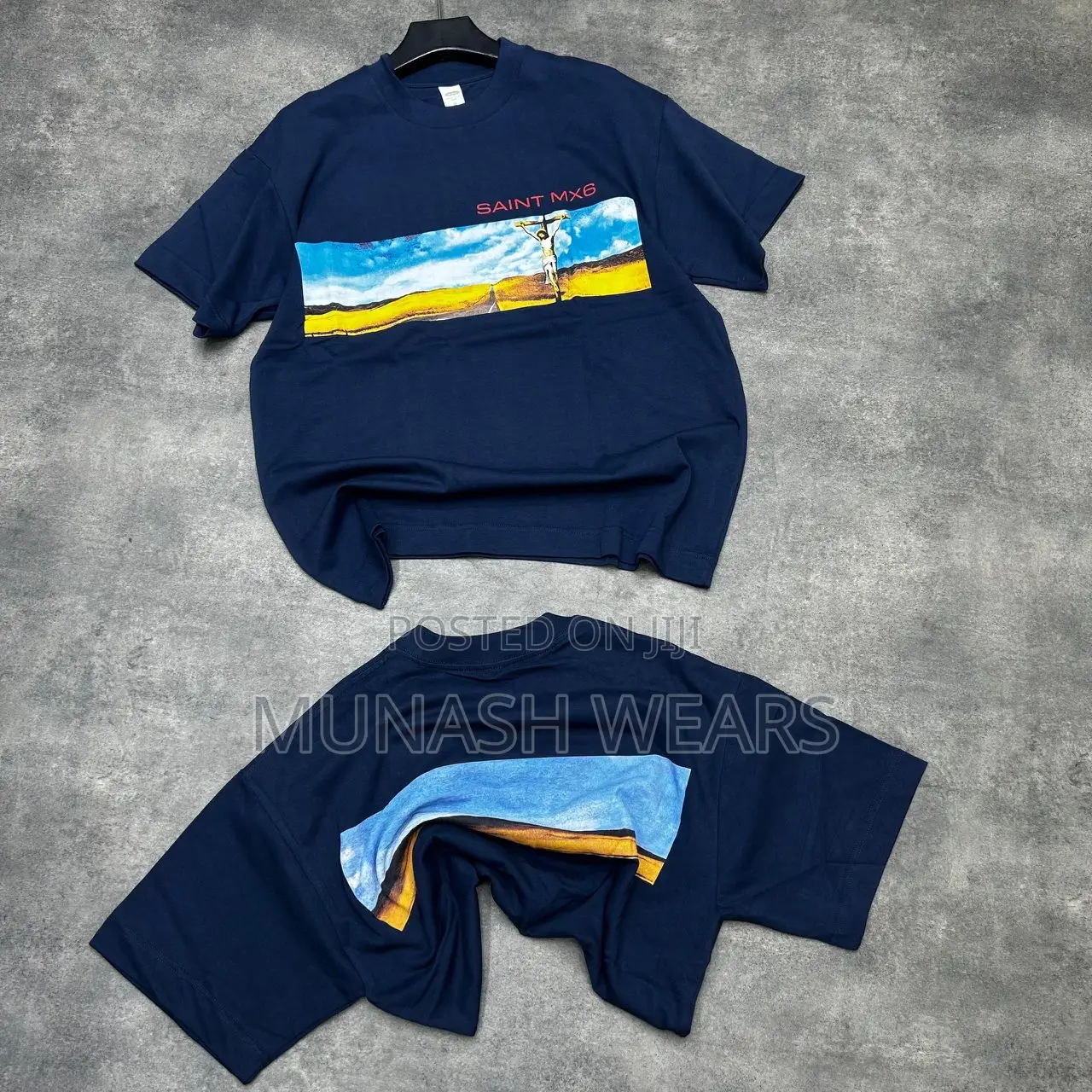 Blue With Style Quality Oversized Tees