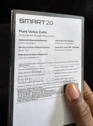 New Infinix Smart 20 64 GB Black