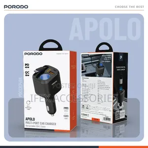 Porodo Apolo Multi-Port Car Charger