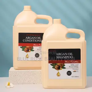 Dexou 5 Liters Argan Oil Shampoo and Conditioner Set for Hair Growth.