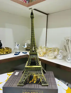 Paris Eiffel Tower Decorative Piece (Gold Antique Finish)