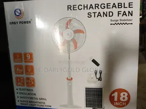Myfan 18inches Rechargeable Solar Fan