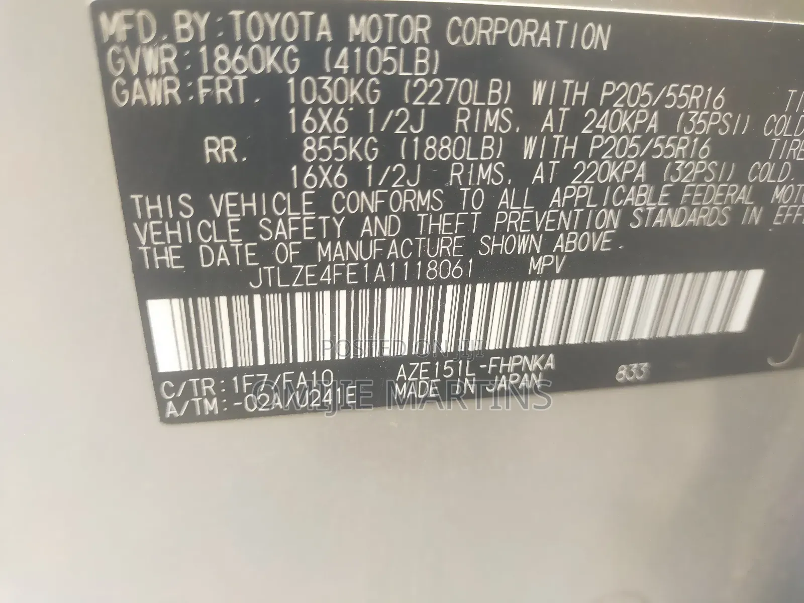 Toyota Corolla 2010 Silver