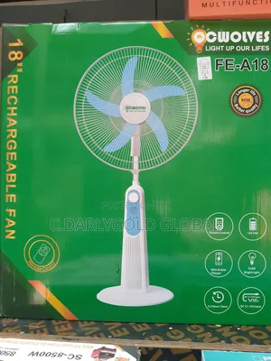 Qc Wolves Rechargeable Solar Fan