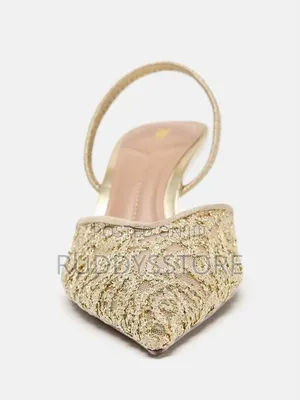 Zara Sequin Slingback Heels