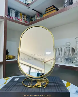 Premium Oval Gold Vanity Mirror