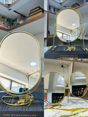 Premium Oval Gold Vanity Mirror