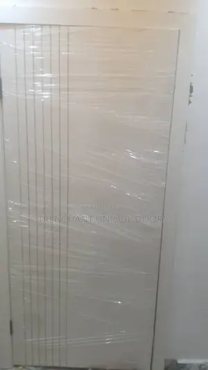HDF Door With Frame and Acrytrave, Keylock and Installations