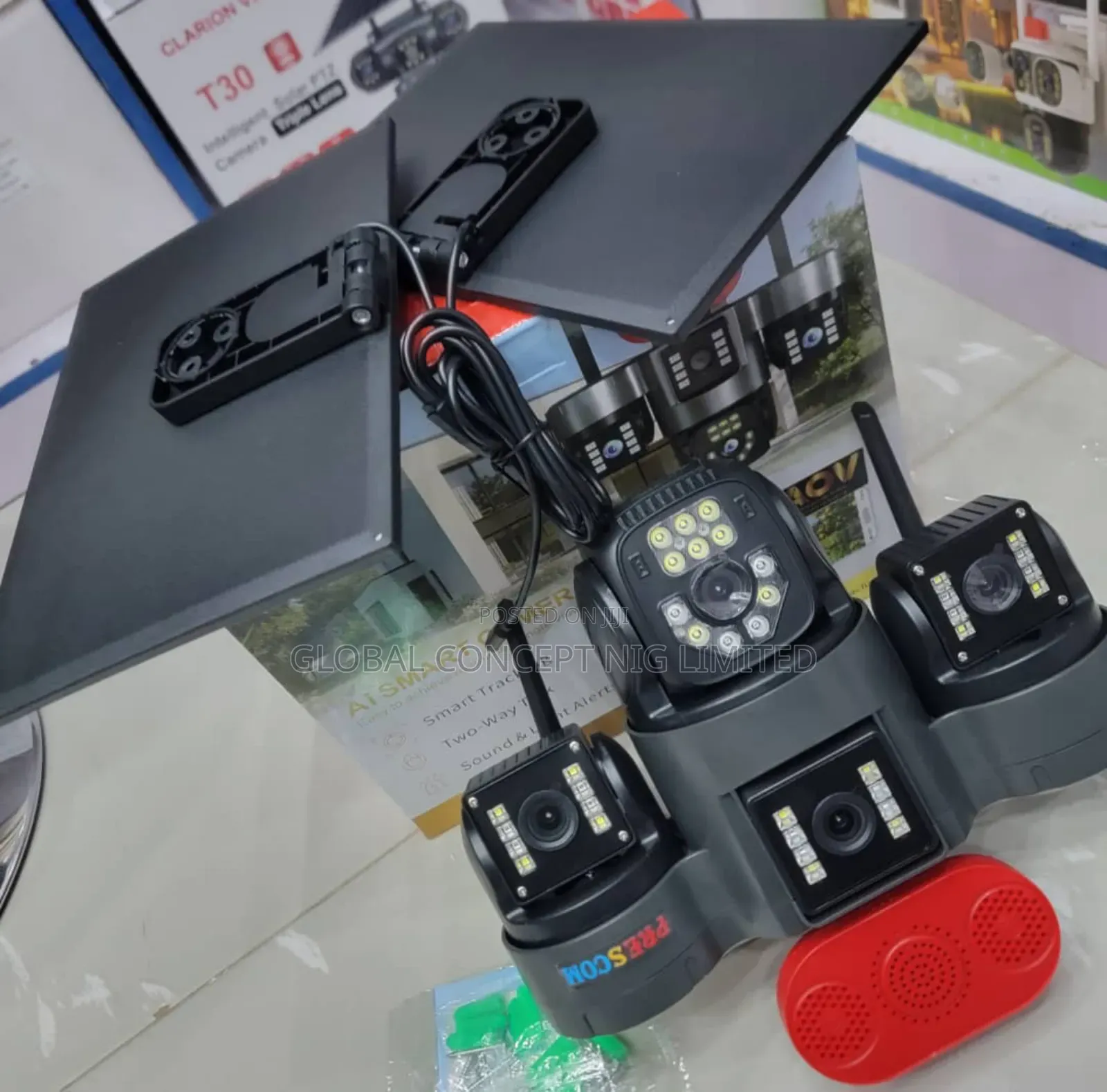 Interesting 4 Lens Solar Powered Camera