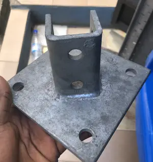 Morris 17454 Post Base, a Galvanized Steel Bracket