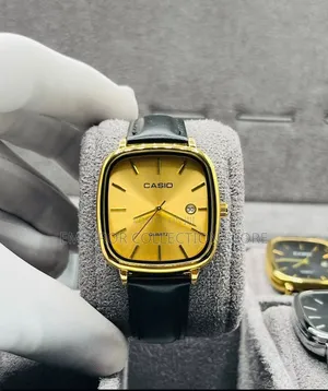 Casio Leather Wristwatch + Free Box