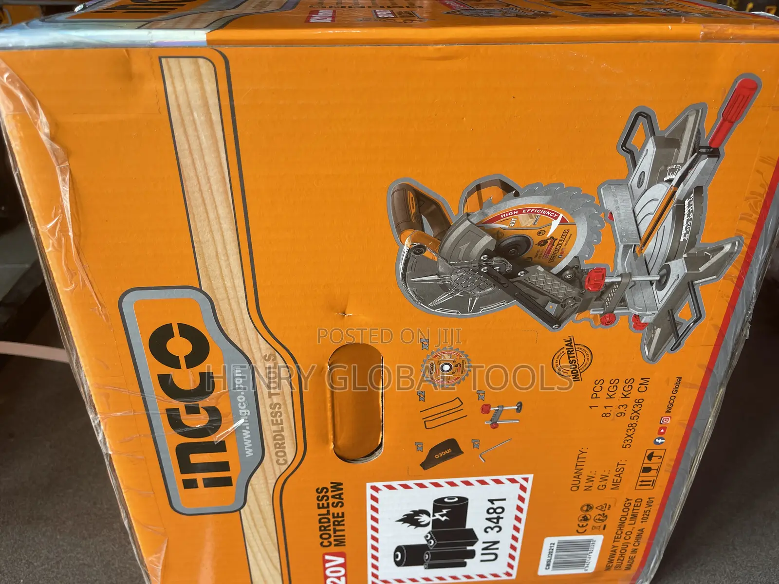 20v Ingco Battery Operated Mitre Saw Machine