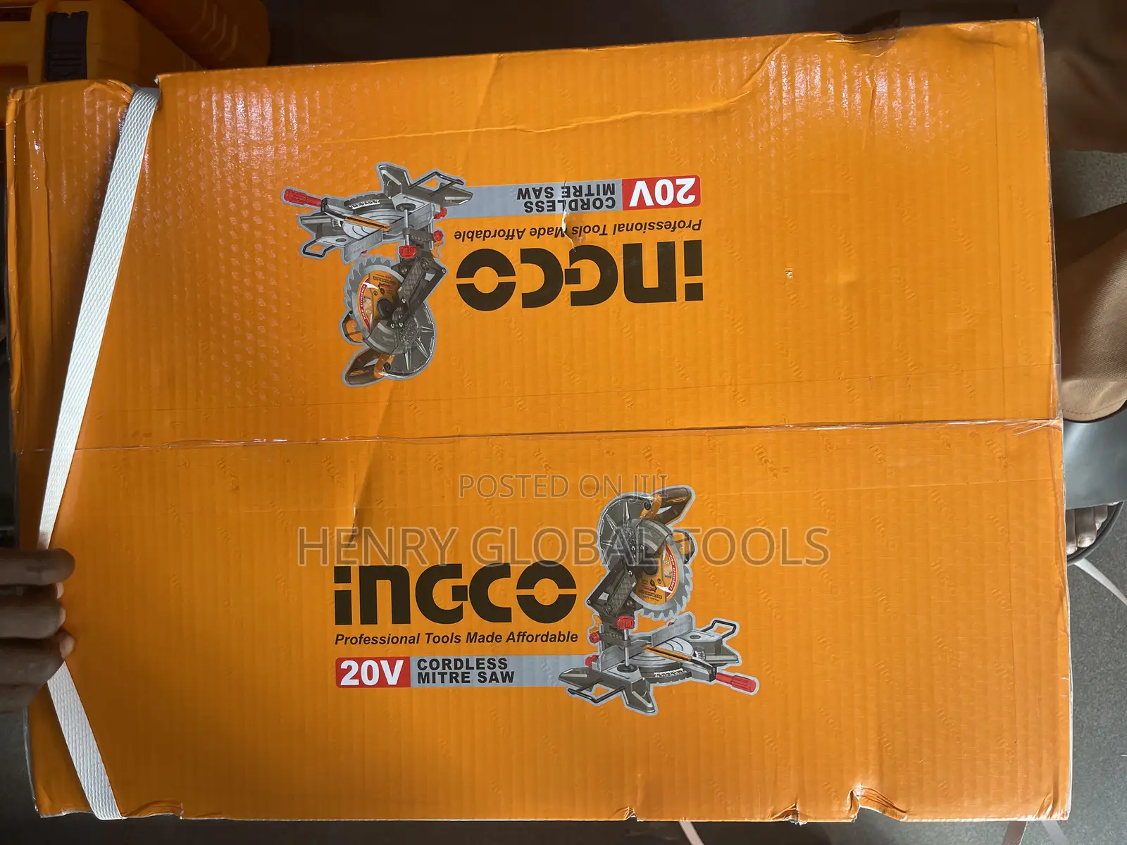 20v Ingco Battery Operated Mitre Saw Machine