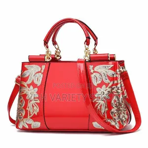 Glossy Embroidered Fashion Bag