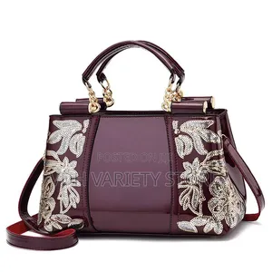 Glossy Embroidered Fashion Bag