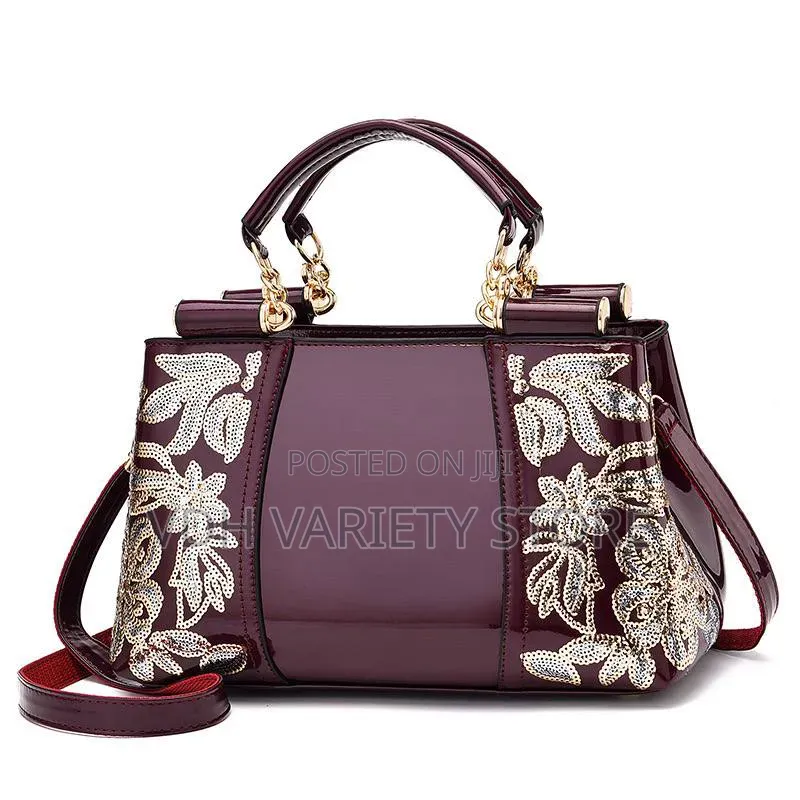 Glossy Embroidered Fashion Bag