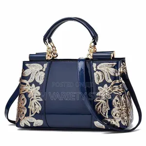 Glossy Embroidered Fashion Bag