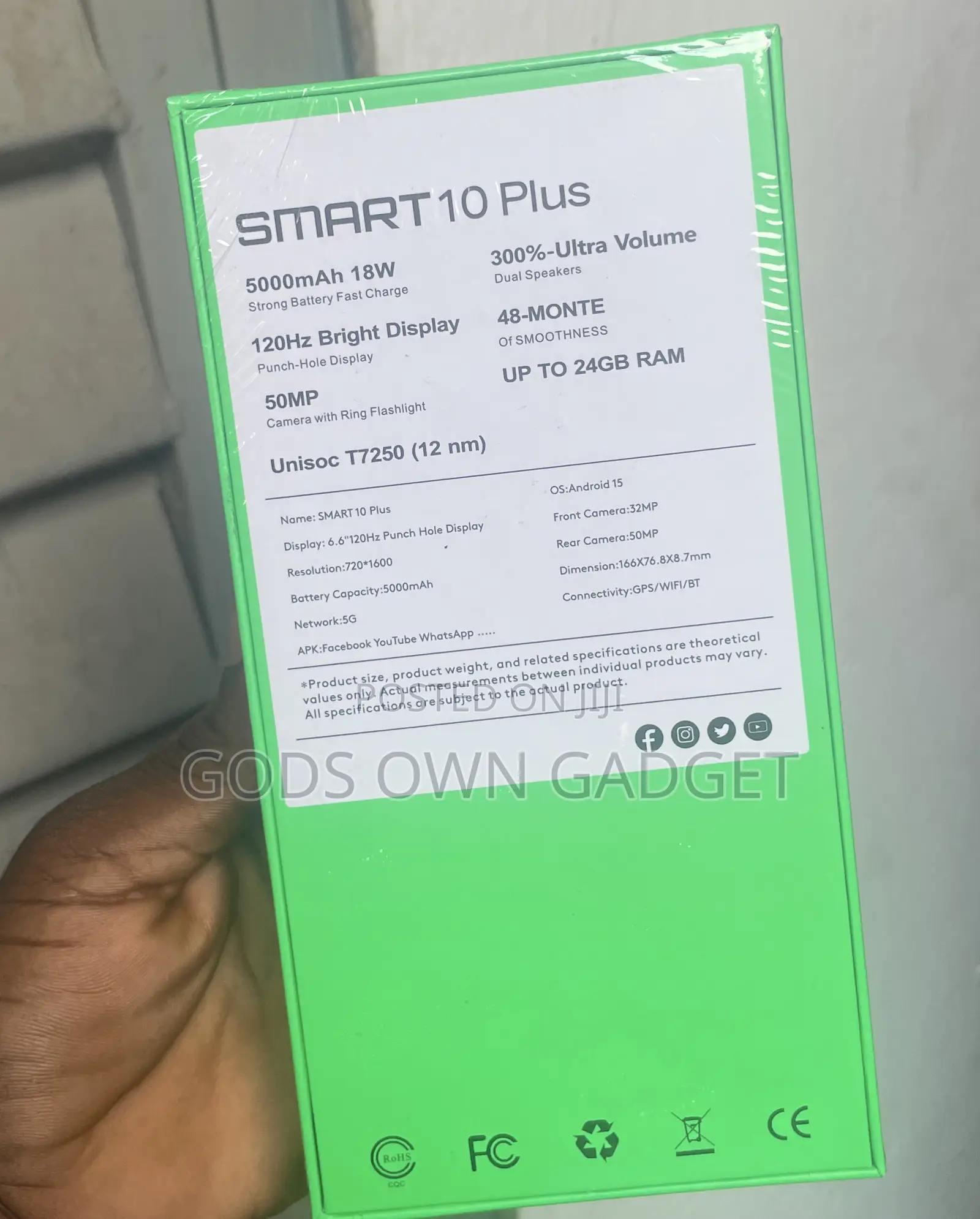 New Infinix Smart 10 Plus 128 GB Blue