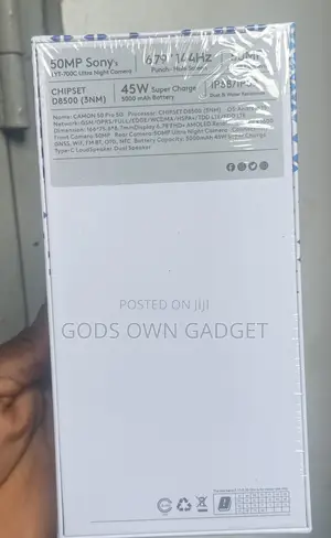 New Tecno Camon 50 Pro 256 GB Gray