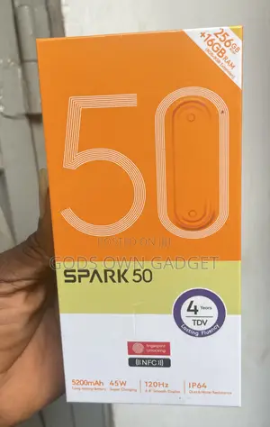 New Tecno Spark 50 128 GB Black