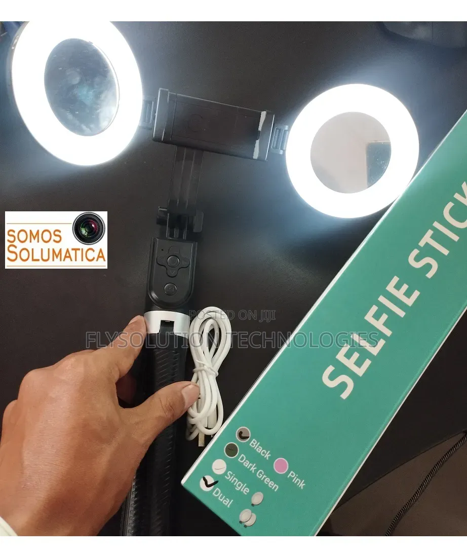 Selfie Stick and Tripod – Light and Bluetooth Shutter Release – Long