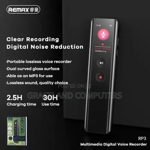 Remax Digital Multimedia Voice Recorder (Rp3)