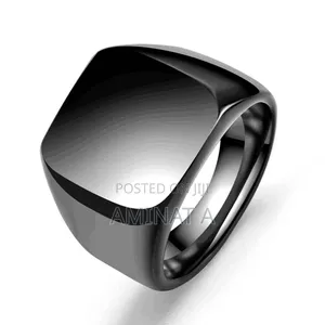 Steel Black Men Fashion Ring
