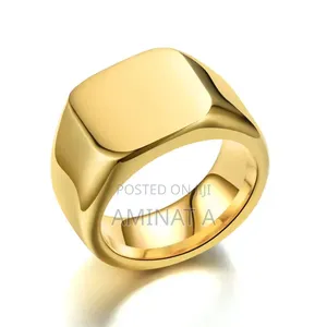 Stainless Steel Gold Rings Thumb Jewelry Gift Ring for Men