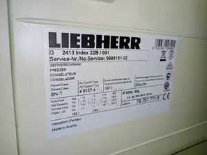 Liebherr Standing Freezer