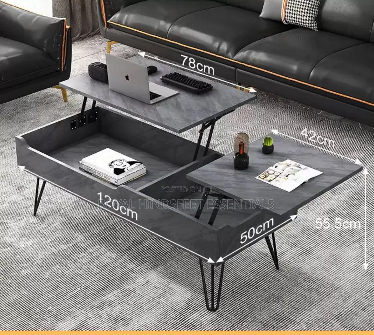 Foldable Multi-Purpose Lift Top Table