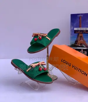 Cherry Charm Slip-on Sandals