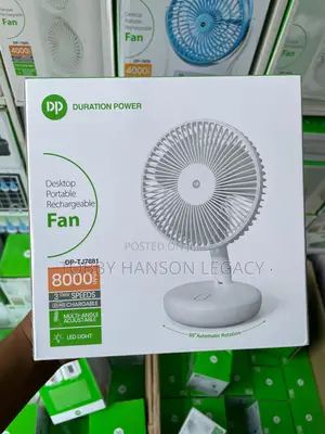 Dp Desktop Portable Rechargeable Fan Dptj7681