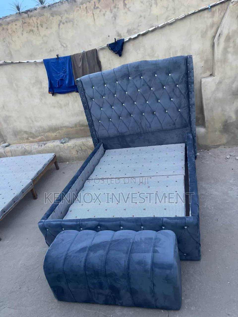 4 and Half by 6 Super Soft Bedframe With an Ottoman