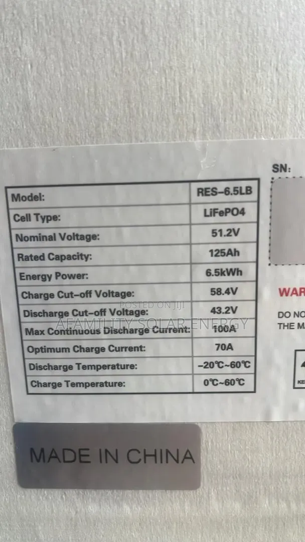 6kwh 48v Lithium Battery Hyper Power