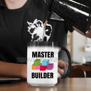 Magic Heat-Changing Coffee Mug – 15oz (Master Builder Design)