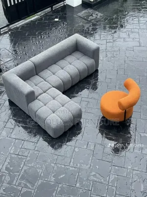 Classic L-Shape Chair With One Piece of Single