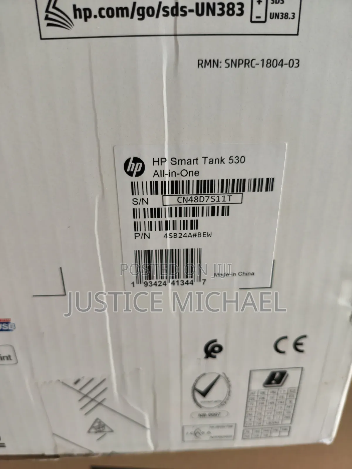 Hp Smart Tank 530 Printer All-in-One