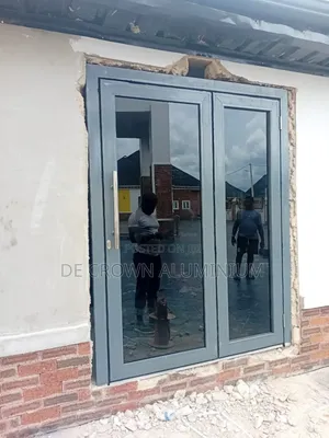 Premium Aluminium Collapsible Door With Dark Glass | Secure Modern