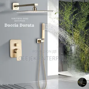 4ways Brush Gold Condict Shower