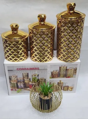 3pcs Luxury Airtight Food Storage Canisters