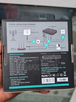 Marsriva Kp5 Max 20000mah Smart Mini Router Dc Ups 18 Watt Battery