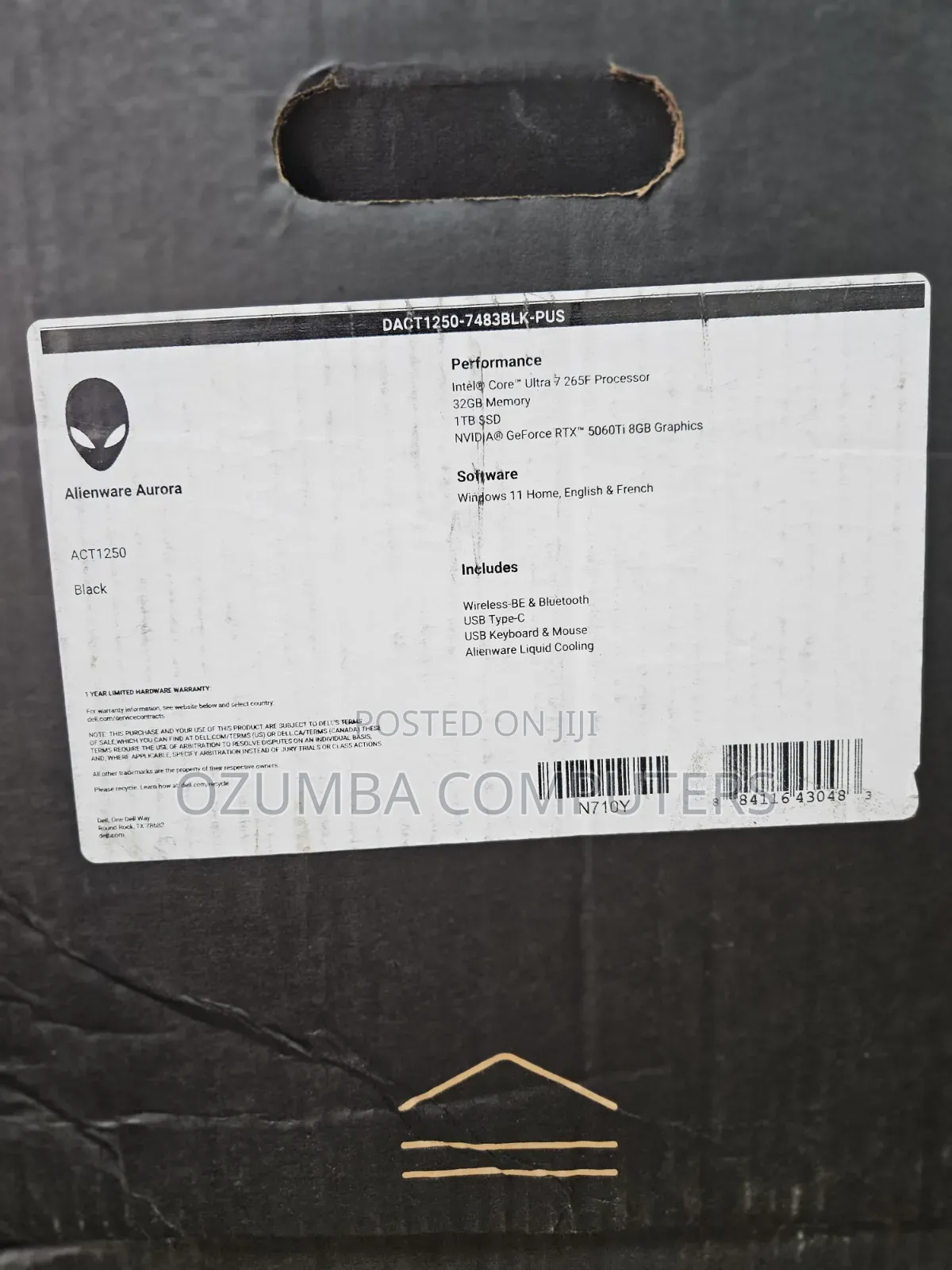 New Desktop Computer Dell Aurora 32GB Intel Core Ultra 7 SSD 1T