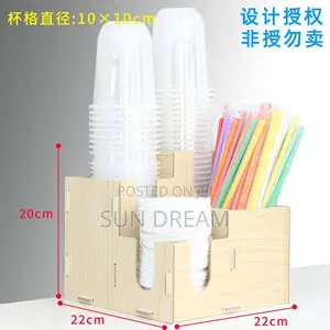Cup Organizer Table Organizer Straw Box