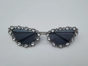 Cat Eye Stylish Sunshade Ladies Eye Glasses With Case