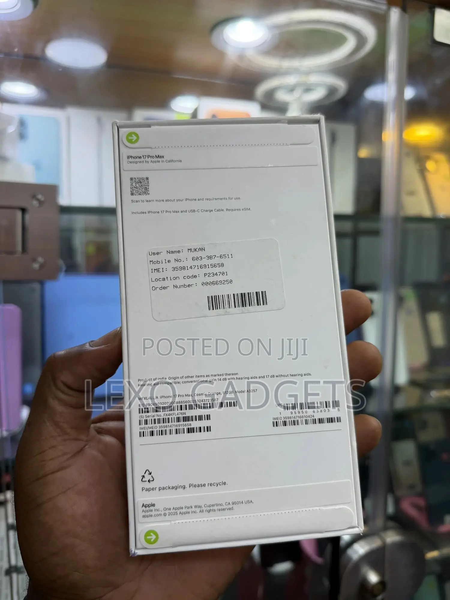 New Apple iPhone 17 Pro Max 512 GB Orange