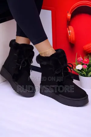 Midnight Cloud Fur High Tops / Buy One Get a Free Sock