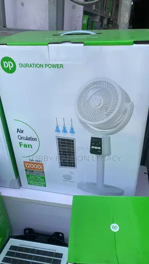 Dp Air Circulation Rechargeable Fan With Panel Bulbs Remote Control